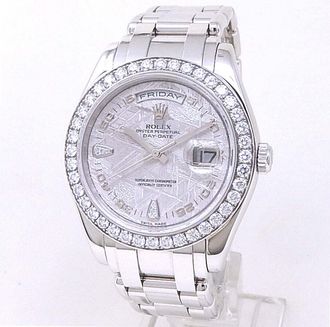 Rolex Pre-owned Rolex Day Date Automatic Chronometer Diamond Mens Watch 18946 MTDPM
