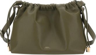 A.P.C. Borsa a spalla con arricciatura - Verde