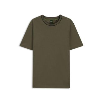 BOSS Cotton T-shirt with logo crew neck