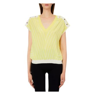 Liu Jo Dames, Truien, Geel, Maat: XS