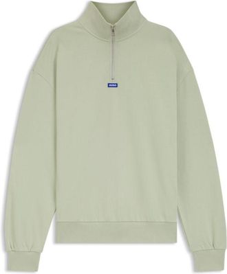 HUGO BOSS Logo-patch sweatshirt in cotton terry