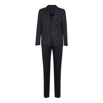 Tagliatore Single-Breasted Pak - Heren - Business pakken - Blauw - M - Kostuums