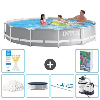 Intex Piscina Prism Frame Redonda - 366x76 Cm - 7-piezas S153