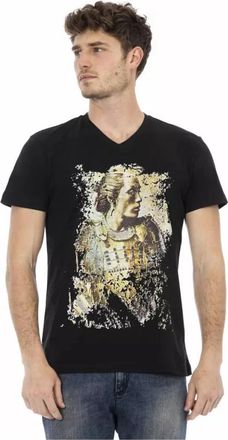 Trussardi Action T-shirt met korte mouwen - Heren - T-shirts - Zwart - L - Katoen - Tops