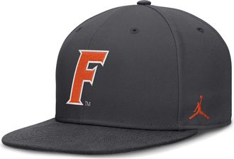 Nike Mens Florida Pro Jordan Brand Dri-FIT College Fitted Hat in Grey | JC1106FUFN-V93