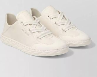 Jimmy Choo London diamond light leather low top sneakers