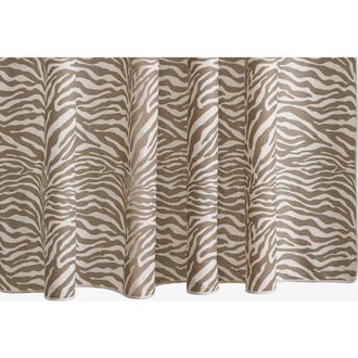 Matouk Regine Zebra Stripe Shower Curtain in Coconut at Nordstrom