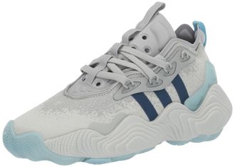 adidas Originals Womens Trae Young 3 Sneaker, Grey/Preloved Ink/Grey, 7.5 Women/6.5 Men