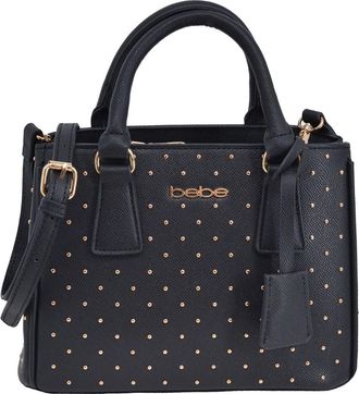 Bebe Sagan Studded Mini Satchel in Black at Nordstrom Rack