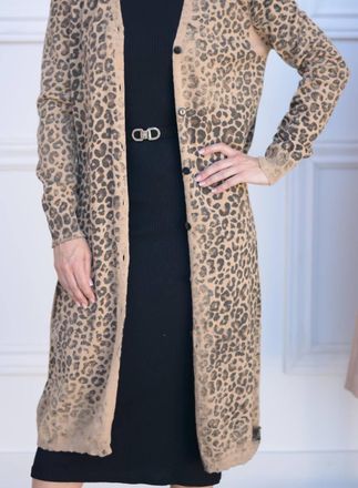 Elan Rue Leopard Cardigan