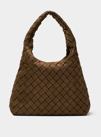 Steve Madden Womens Brhianon braided hobo bag