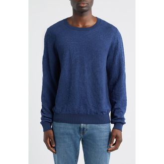 Etro Floral Paisley Jacquard Cotton Crewneck Sweatshirt in Blue at Nordstrom, Size Xx-Large