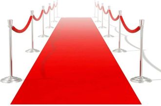 vidaXL Tappeto Rosso 1 x 20 m Extra Spesso 400 g/m2 - Vidaxl