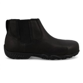Twisted X Boots Womens Work Chelsea Driving Moccasins In Black