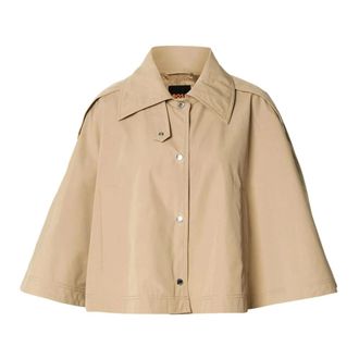 HUGO BOSS Hugo, Light Jackets, female, Beige, Size: L Mantella Corta C Clari