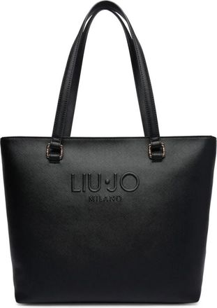 Liu Jo Logo Handtas - Dames - Shoppers - Zwart - ONE Size - Polyester - Tassen