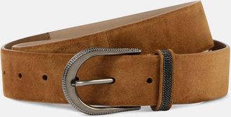 Brunello Cucinelli Monili suede belt