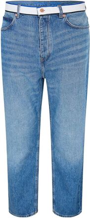 HUGO BOSS Hugo Mens Nate Tape 10259233 01 Wide Leg Jeans in Medium Blue - Size 34W/32L