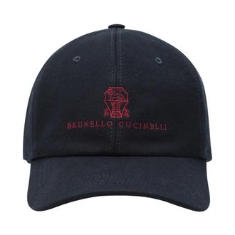 Brunello Cucinelli Heren, Accessoires, Blauw, Maat: M Katoen