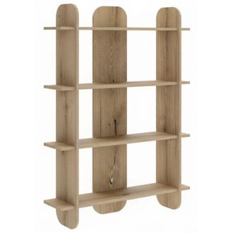 Selsey Selsey LIVIO - Scaffale con 4 ripiani - Effetto rovere - 107 cm
