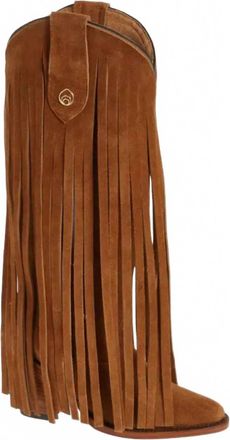 Brother Vellies Womens Atlas Fringe Western Boot In Brown