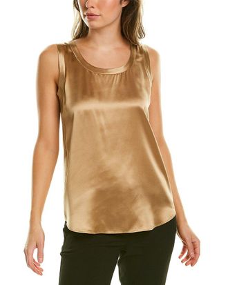 Lafayette 148 New York Reversible Perla Silk Blouse