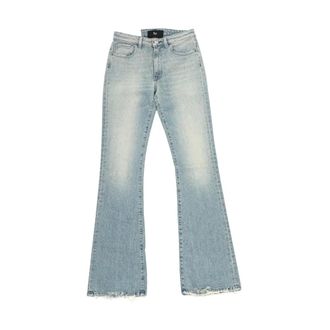 3x1 High-Waist Rechte jeans - Dames - Jeans - Blauw - Maat: W28 Katoen