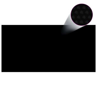 vidaXL Cubierta De Piscina Pe Negro 975x488 Cm Vidaxl