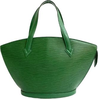 Louis Vuitton Pre-owned Handbags, female, Green, Size: ONE SIZE Pre-owned Leather totes