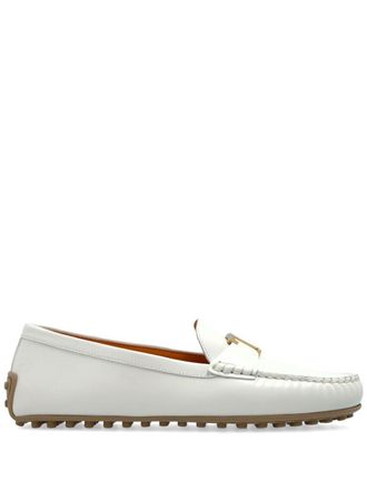 Tod's leather loafers - women - Leather - 41 - White