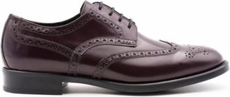 Antica Cuoieria Dover Derby - Heren - Veterschoenen - Rood - 42 EU - Leer - Schoenen