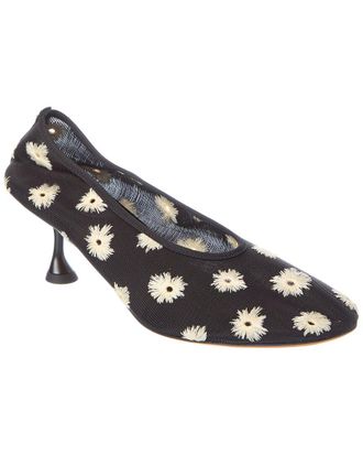 Proenza Schouler Tee Embroidered Mesh & Leather Pump