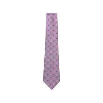 Canali Ties, male, Purple, Size: ONE SIZE Mauve Floral Print Pointed Tip