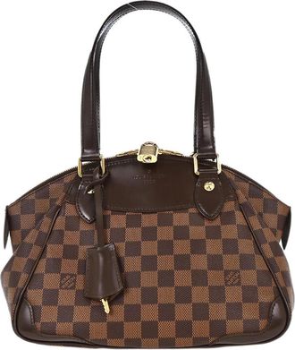 Louis Vuitton Verona Handbag Damier Brown Canvas Handbag (Pre-Owned)