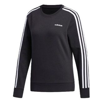 adidas (WMNS) adidas Essentials 3-Stripes Sweatshirt Black White FQ3262