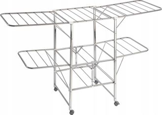 WENKO Maximex Tendedero Wenko Acero Inoxidable 2 Niveles Plegable