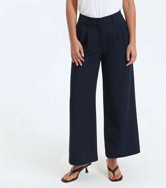 La Redoute Collections Verkorte wijde broek met naden