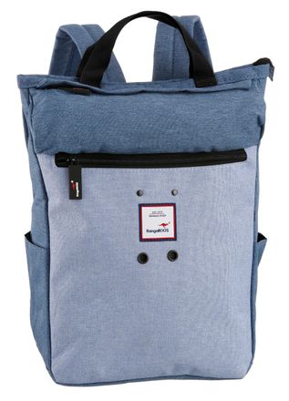 Kangaroos Cityrucksack KANGAROOS, Damen, Gr. B/H/T: 25cm x 36,5cm x 17cm, blau (hellblau), Nylon, Rucks&auml;cke Cityrucksack, Freizeitrucksack Arbeitsrucksack Schul