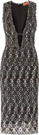 Missoni Abito midi con motivo a fiori - Nero