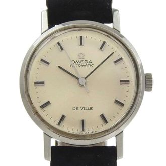 Omega Pre-owned Watches, female, Gray, Size: ONE SIZE Pre-owned De Ville Stainless Steel Automatic