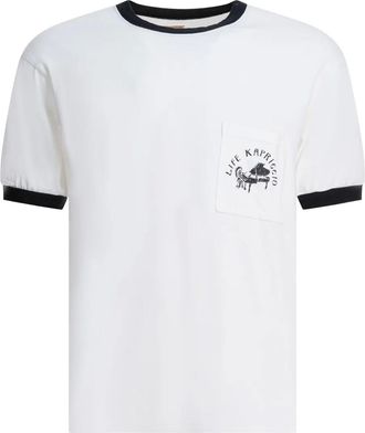 KAPITAL pocket ringer T-shirt - White