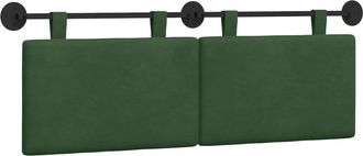 vidaXL Cabecero Colgante Verde Selva Tela De Pana Vidaxl