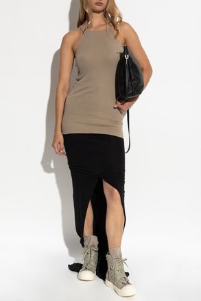 Rick Owens Top Racer, Womens, Beige