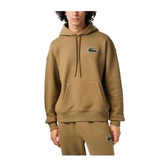 Lacoste Hoodies, male, Brown, XL, Hooded Sweatshirt