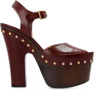 Chlo&eacute; High Heel Sandalen - Dames - Sandalen met hakken - Bruin - 39 EU - Schoenen