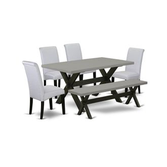 East West Furniture 6 Pc Dinner Table Set
