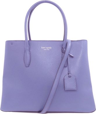 Kate Spade New York Blue Leather Tote Bag (Pre-Owned)