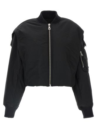Jean Paul Gaultier Womens The Hooded Bomber Jacket