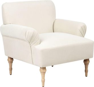 Beliani Sill&oacute;n Tela Beige claro