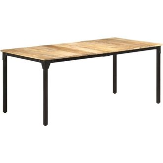 vidaXL Dining Table 180x90x76 cm Rough Mango Wood Vidaxl